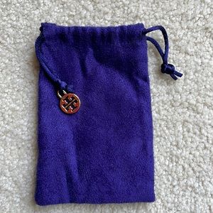 Tory Burch purple jewelry dust bag